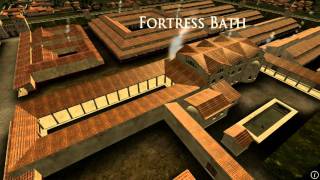 Animation of ancient Roman Fort in Caerleon Wales [upl. by Coster]