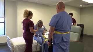 Physical Therapy Transfer Training  How To Transfer From Wheelchair To Bed [upl. by Ottinger]