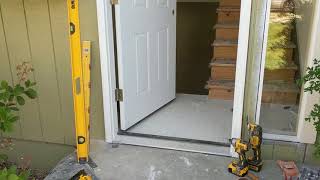 Jeld Wen Front Door Installation  Really crappy products and craftsmanship PART 1 [upl. by Tremml]