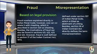 What is Difference Between Fraud amp Misrepresentation [upl. by Imer]