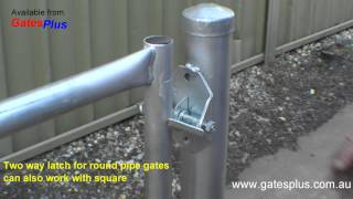 Gate Latch 2 way for round pipe and square [upl. by Meeka]