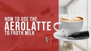 How To Use the AeroLatte To Froth Milk [upl. by Enileuqkcaj666]