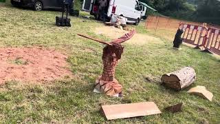 A fabulous range of wooden sculpture at Caerleon festival 2024 [upl. by Lissie]