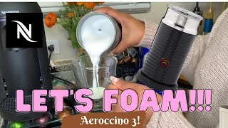 How To Foam Milk With Aeroccino 3 Make Coffee With Foam Tips amp Tricks  Easy Foamed Latte Recipe [upl. by Anastasie]