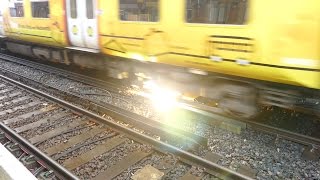 Merseyrail 507 009 making arcs at Birkdale station [upl. by Sankey757]