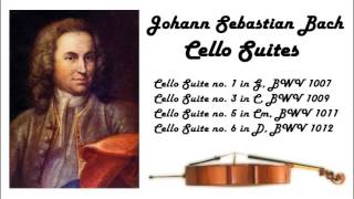 Johann Sebastian Bach  Cello suites in 432 Hz great for reading or studying [upl. by Jenelle675]