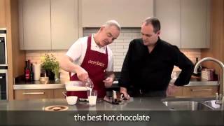 How to make a hot chocolate using an aerolatte milk frother [upl. by Gaudette]