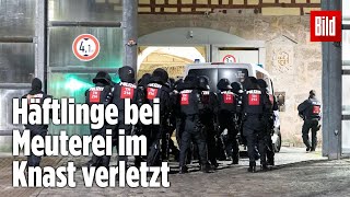 Gefängnismeuterei Polizei stürmt Knast in Thüringen  JVA Untermaßfeld [upl. by Wier]